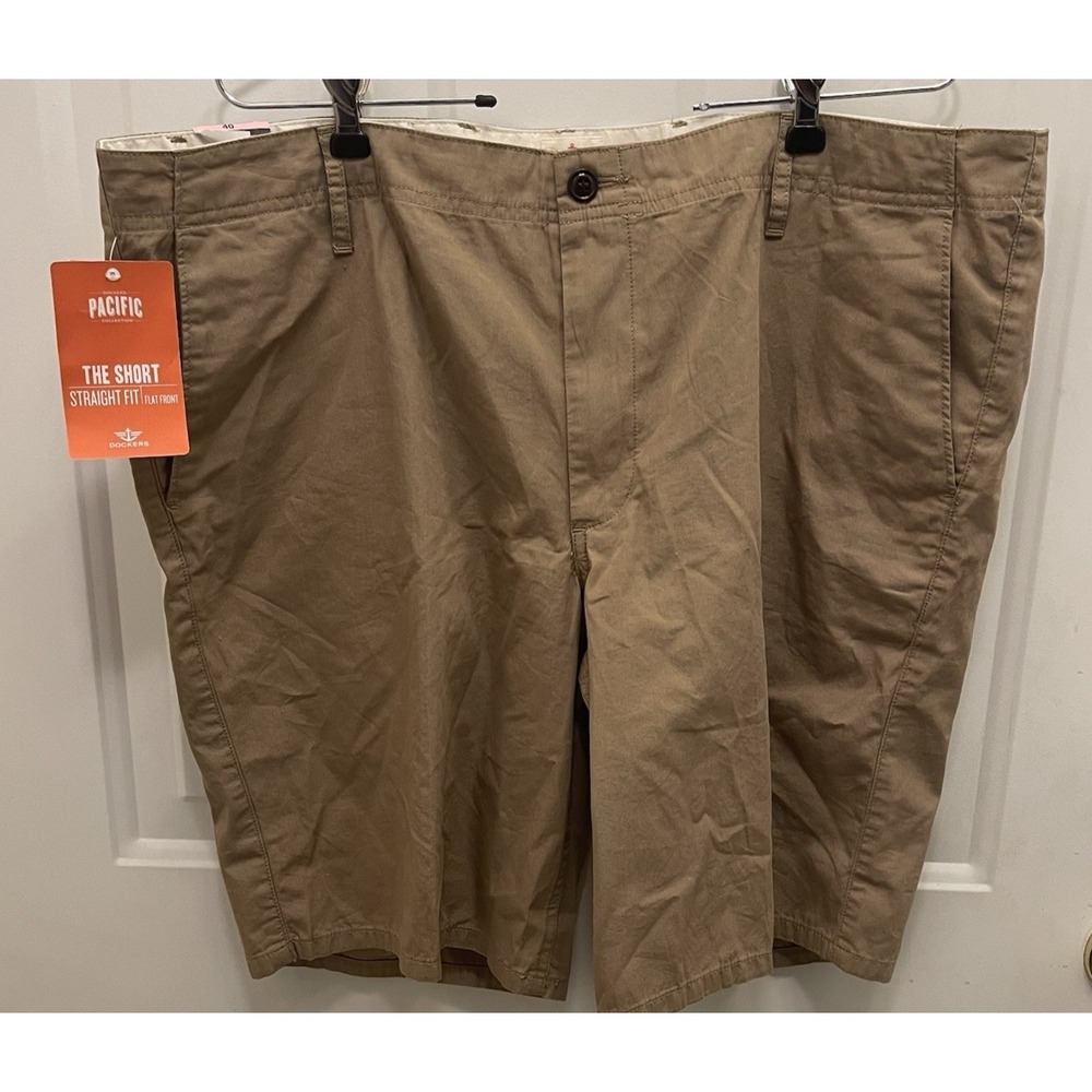 Dockers‎ Shorts Mens 40 Khaki Pacific Collection Flyweight Chino NEW